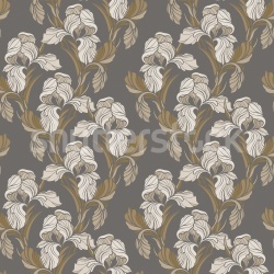 Fototapet, Garland Flora, Brown, Rebel Walls - Img 2