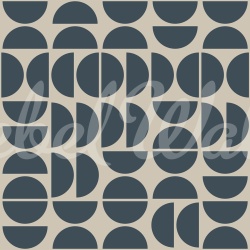 Fototapet, Geometry Shapes, Midnight Blue, Rebel Walls - Img 2