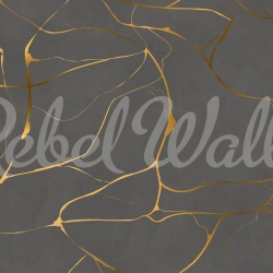 Fototapet, Gold Swirl, Dark Gray, Rebel Walls - Img 5