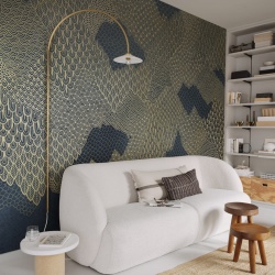 Fototapet, Golden Mountains, Dark Blue, Rebel Walls