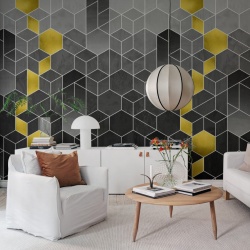 Fototapet, Gradient Geometry, Graphite, Rebel Walls