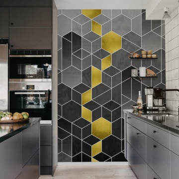 Fototapet, Gradient Geometry, Graphite, Rebel Walls - Img 3