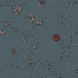 Fototapet, Grand Flower Thread, Blue, Rebel Walls - Img 2