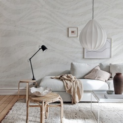 Fototapet, Graphic Hills, Soft Gray, Rebel Walls