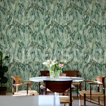 Fototapet, Hanging Branches, Silver Green, Rebel Walls - Img 3