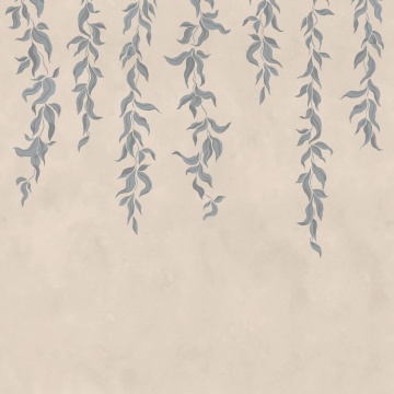 Fototapet, Hanging Leaves, Blue, Rebel Walls - Img 2
