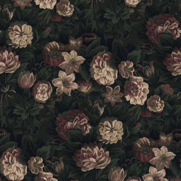 Fototapet, Heritage Floral, Dark, Rebel Walls - Img 2