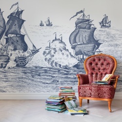 Fototapet, High Seas, Henderson Blue, Rebel Walls