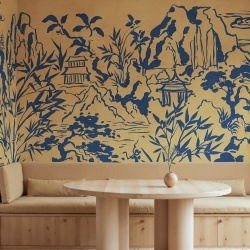 Fototapet, Ink Horizon, Yellow, Rebel Walls