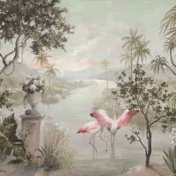 Fototapet Landscape with Flamingos, New World, Coordonne - Img 2