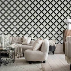 Fototapet, Lattice, Gray, Rebel Walls