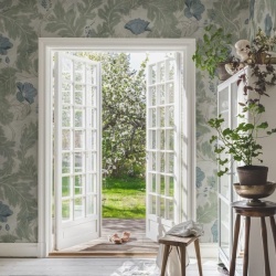 Fototapet lavabil, Poppy Garden Green, Sandberg