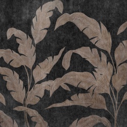 Fototapet Leaves Shadow, Silver, Coordonne - Img 2