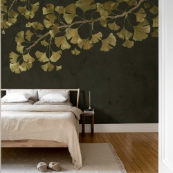 Fototapet, Maidenhair Tree, Black, Rebel Walls - Img 3