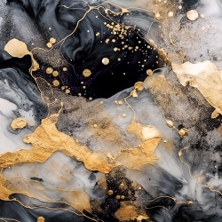 Fototapet, Marble Stream, Black, Rebel Walls - Img 2