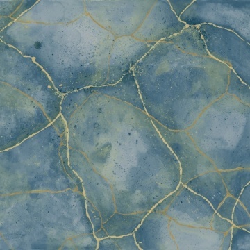 Fototapet, Marble Watercolor, Blue, Rebel Walls - Img 2