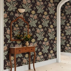 Fototapet, Meadow Bouquet, Black, Rebel Walls