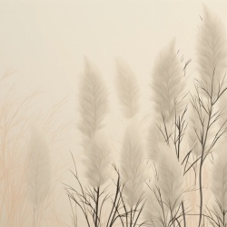 Fototapet Minimalist Minimalisme Cortaderia Rêve MC101