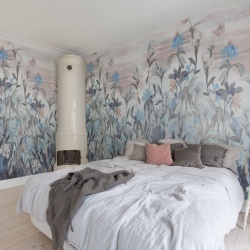 Fototapet, Misty Garden, Blue, Rebel Walls