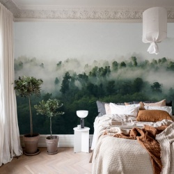Fototapet, Misty Woodland, Green, Rebel Walls - Img 4