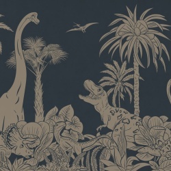 Fototapet Monochrome Dino - Blue Vintage, Kikki Belle - Img 2