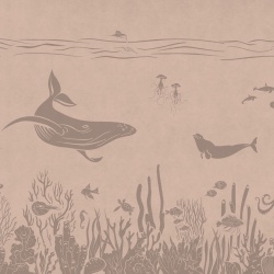 Fototapet Monochrome Sea - Pink Vintage, Kikki Belle - Img 2