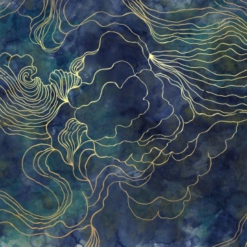 Fototapet, Opulence Storm, Dark Blue, Rebel Walls - Img 2