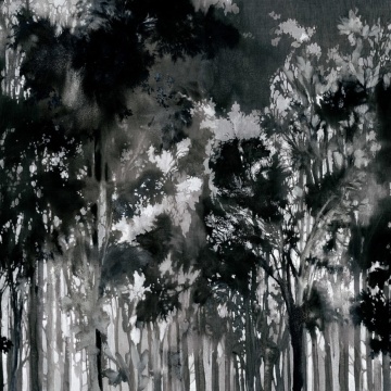 Fototapet, Painted Forest, Black, Rebel Walls - Img 2