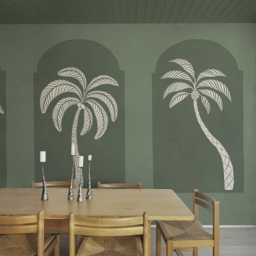 Fototapet, Palm Arches, Green, Rebel Walls - Img 3
