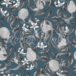 Fototapet, Pear Garden, Blue, Rebel Walls - Img 2