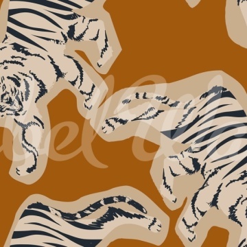 Fototapet, Quirky Tigers, Rust, Rebel Walls - Img 2