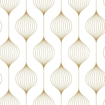 Fototapet, Retro Flow, Mustard, Rebel Walls - Img 2