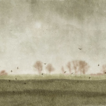 Fototapet, Scandinavian Landscape, Green, Rebel Walls - Img 2