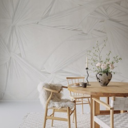 Fototapet, Silk Shadows, White, Rebel Walls