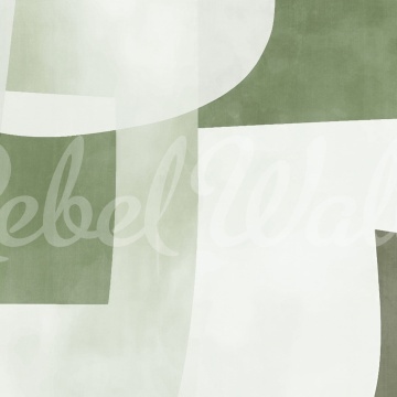 Fototapet, Soft Contours, Green, Rebel Walls - Img 2