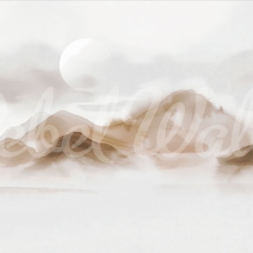 Fototapet, Soft Mountains, Beige, Rebel Walls - Img 2