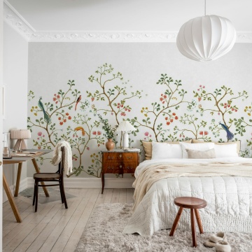 Fototapet, Songbird Mural, White, Rebel Walls - Img 3