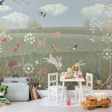 Fototapet, Spring Meadow, Multi, Rebel Walls - Img 3