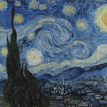 Fototapet, Starry Night by Van Gogh Repeatable, Rebel Walls - Img 2