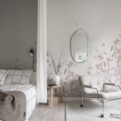 Fototapet, Stormy Meadow, Dusty Pink, Rebel Walls - Img 5