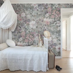 Fototapet, Summer Field, Dusty Pink, Rebel Walls - Img 3