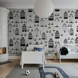Fototapet, Sweet Town, Gray, Rebel Walls