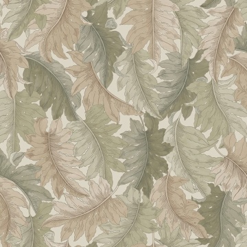 Fototapet, Swirling Fern, Light Green, Rebel Walls - Img 2