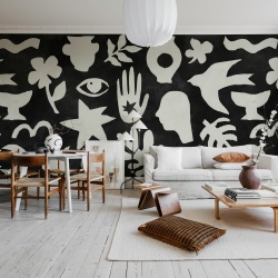 Fototapet, Symbolic, Black & White, Rebel Walls