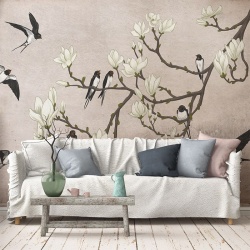 Fototapet The Land of the Swallows black, VLAdiLA