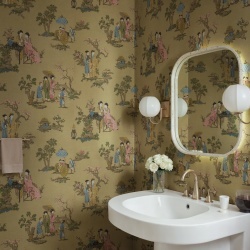 Fototapet, Toile Conversation, Brown, Rebel Walls