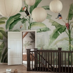 Fototapet, Tropical Palms, Birds, Rebel Walls - Img 6