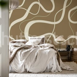 Fototapet, Twisting Lines, Nougat, Rebel Walls - Img 3