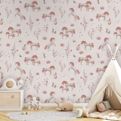 Fototapet Unique Unicorn - White, Kikki Belle