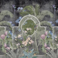 Fototapet Verdant mosaic (dark), VLAdiLA - Img 3